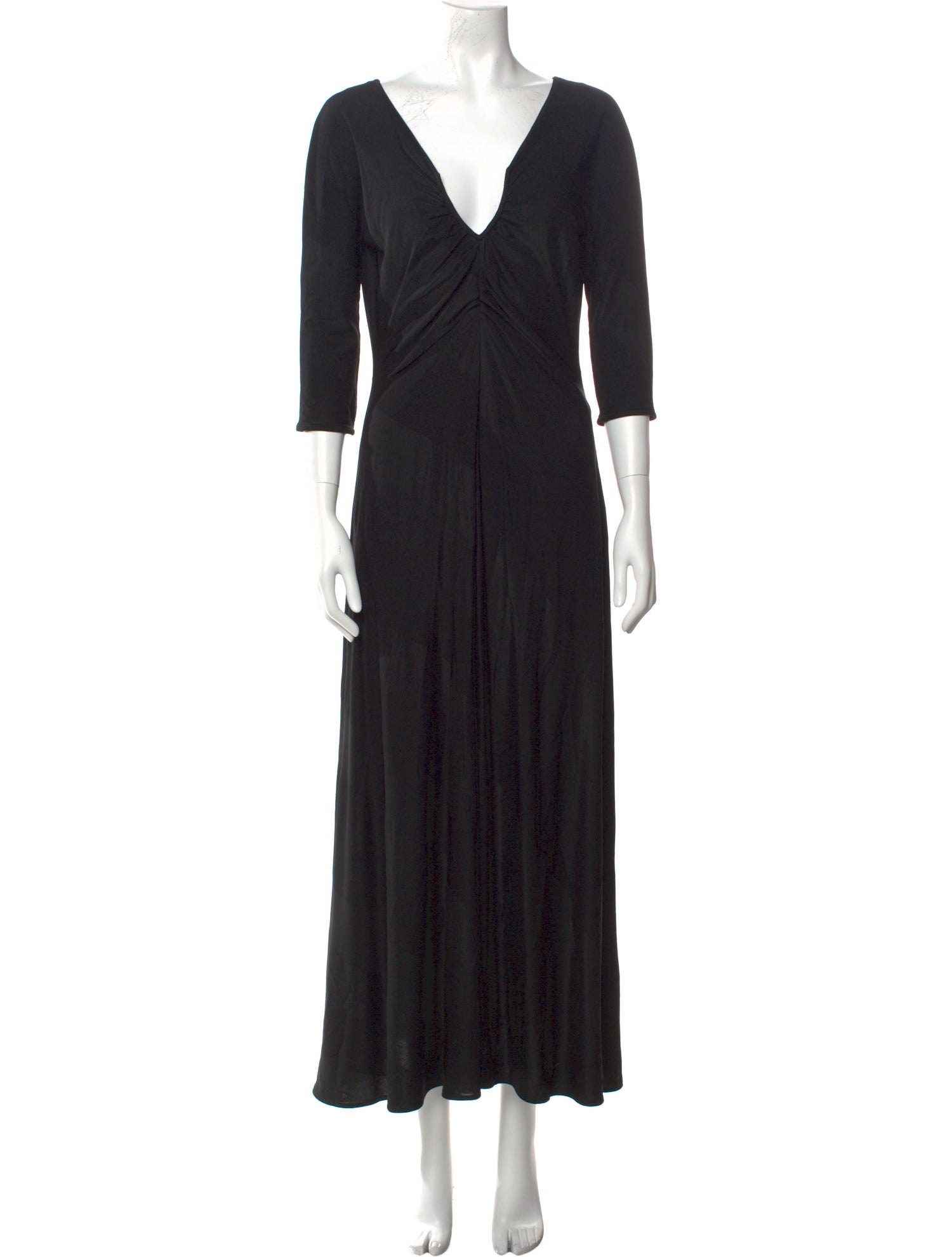 Giorgio Armani V-Neck Long Dress
