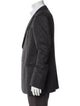 Giorgio Armani Virgin Wool Tweed Pattern Peacoat