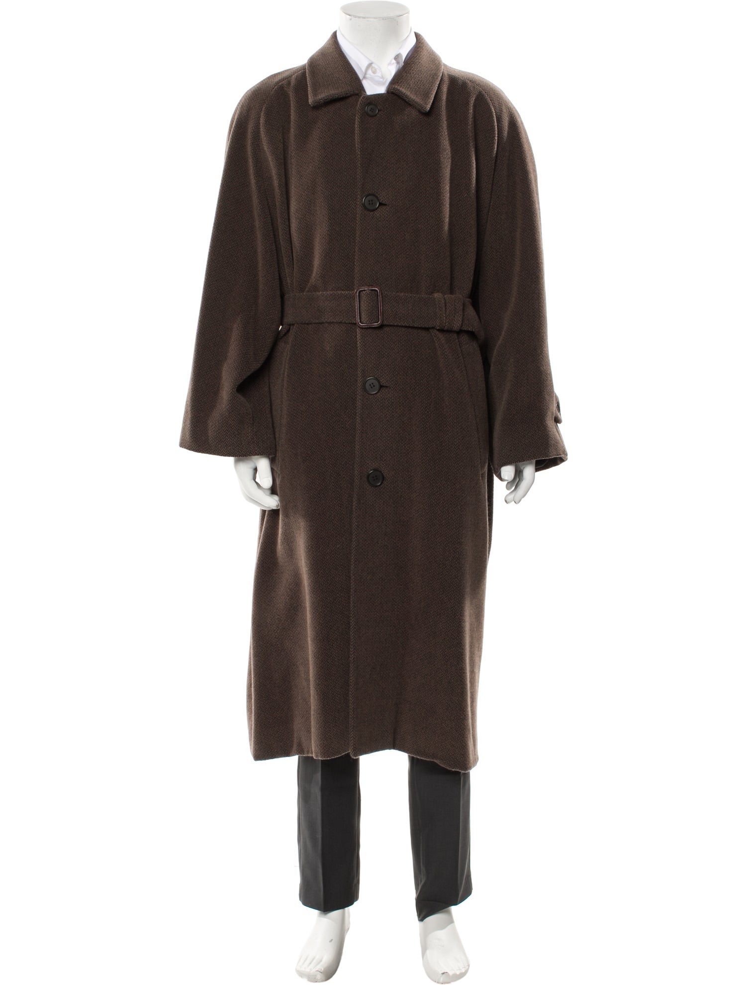 Giorgio Armani Virgin Wool Trench Coat