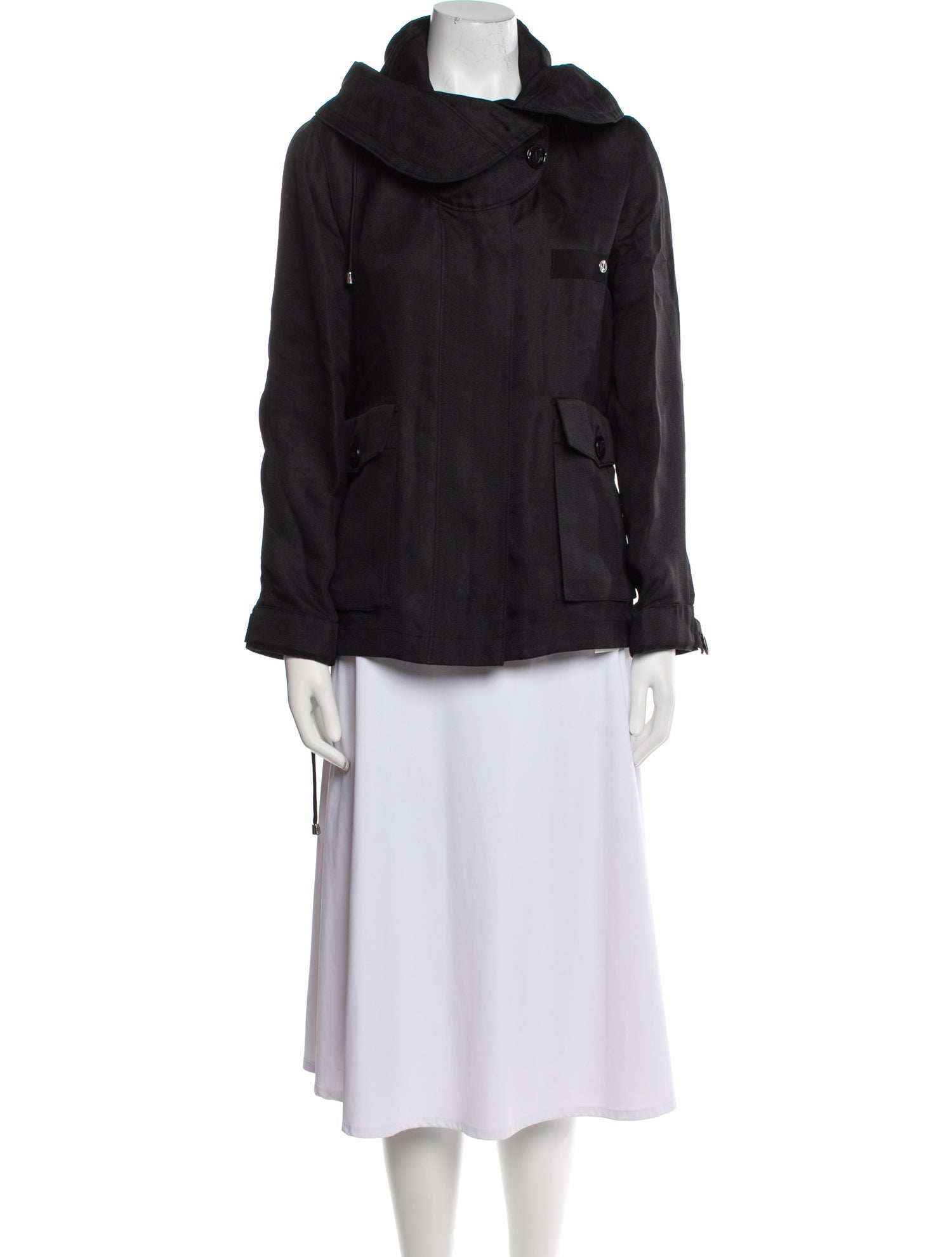Giorgio Armani Silk Faux Fur Jacket