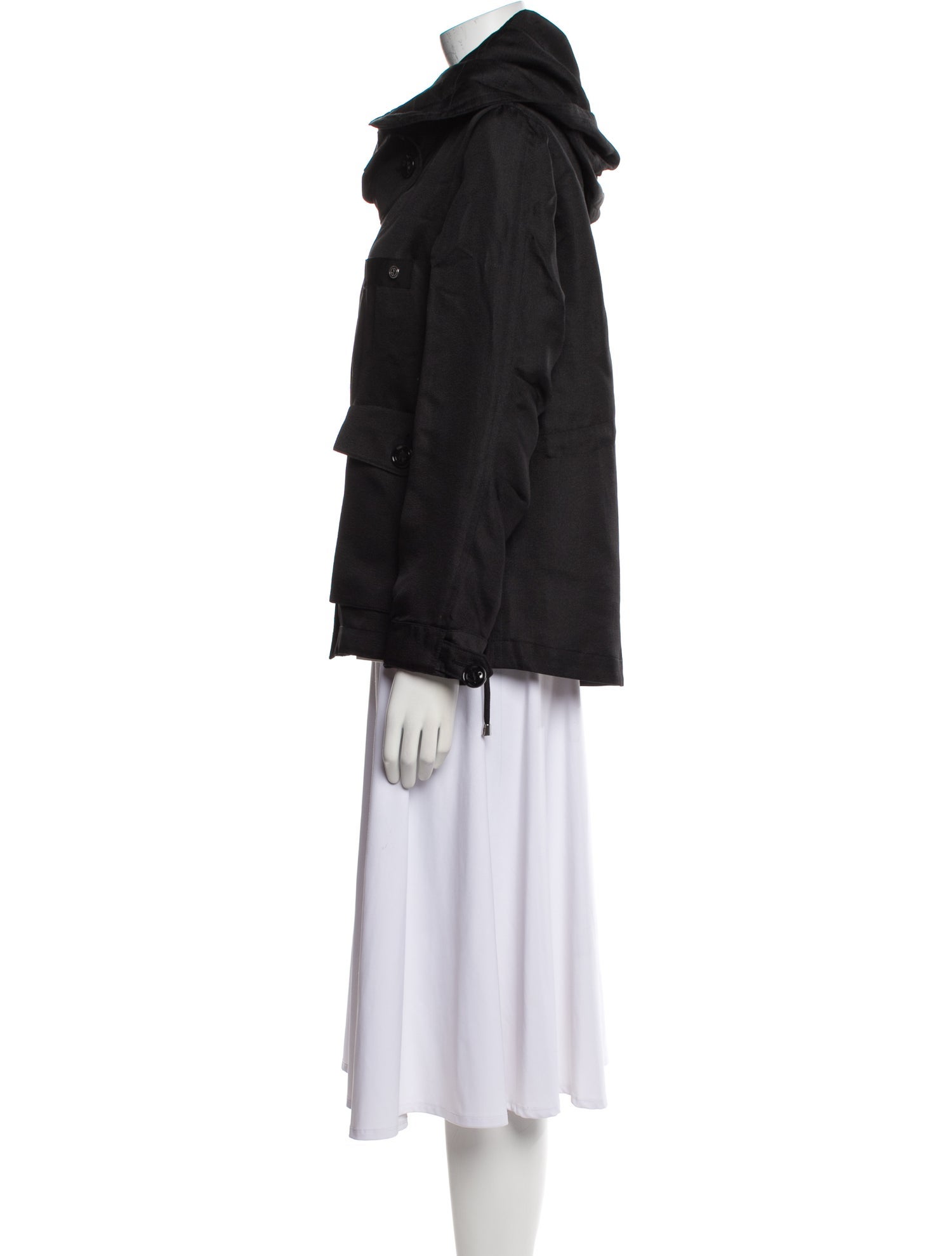 Giorgio Armani Silk Faux Fur Jacket