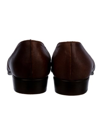 Giorgio Armani Leather D'Orsay Flats