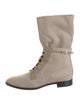 Giorgio Armani Leather Lace-Up Boots