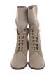 Giorgio Armani Leather Lace-Up Boots