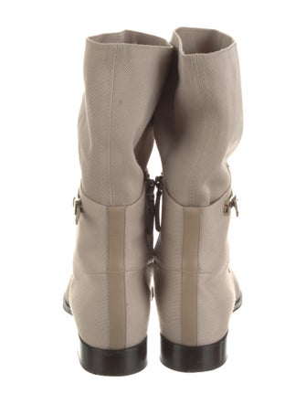 Giorgio Armani Leather Lace-Up Boots