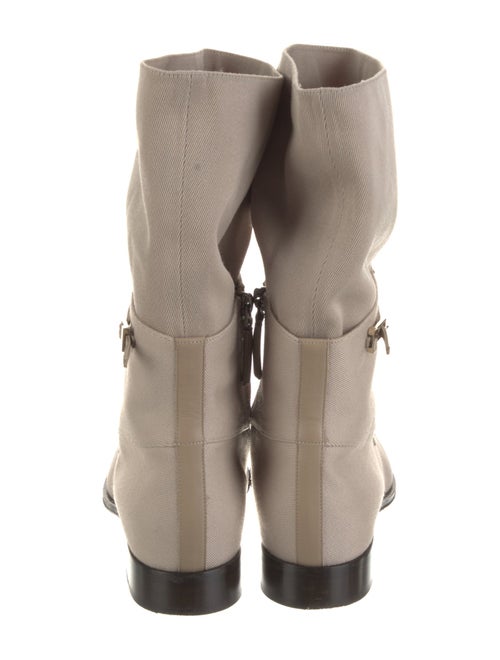 Giorgio Armani Leather Lace-Up Boots