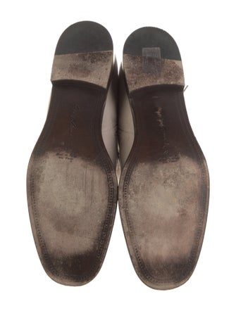 Giorgio Armani Leather Lace-Up Boots