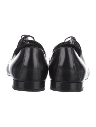 Giorgio Armani Leather Crystal Embellishments Oxfords