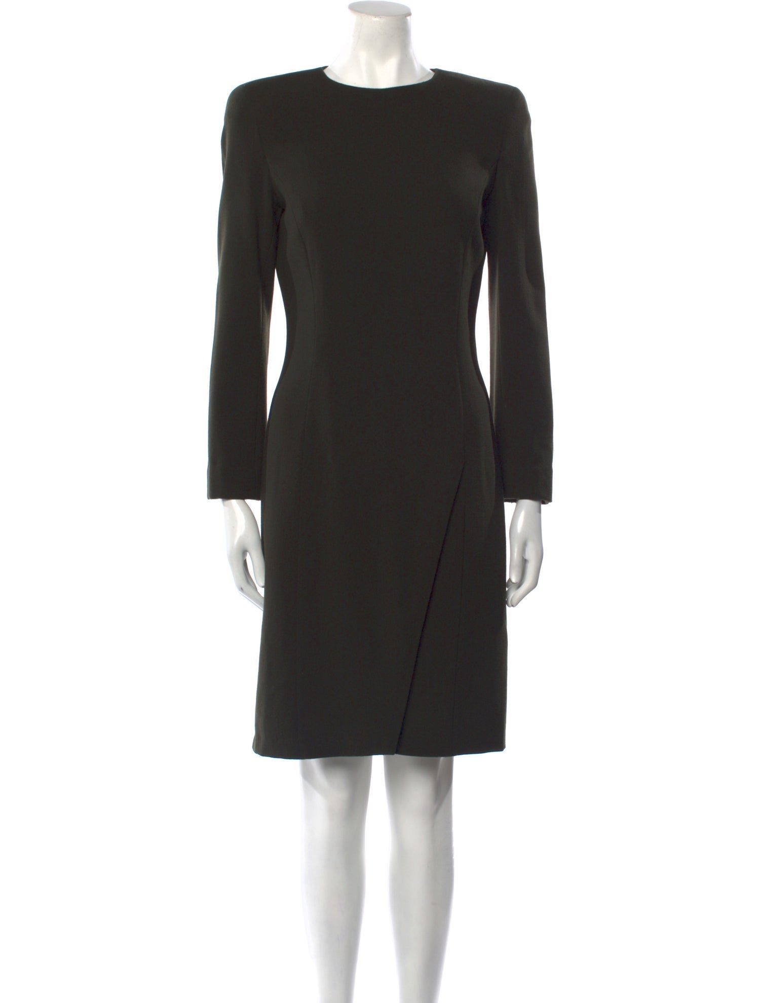 Giorgio Armani Virgin Wool Knee-Length Dress