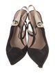 Giorgio Armani Leather Slingback Pumps