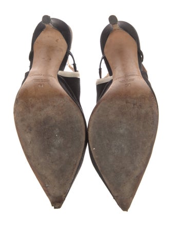 Giorgio Armani Leather Slingback Pumps