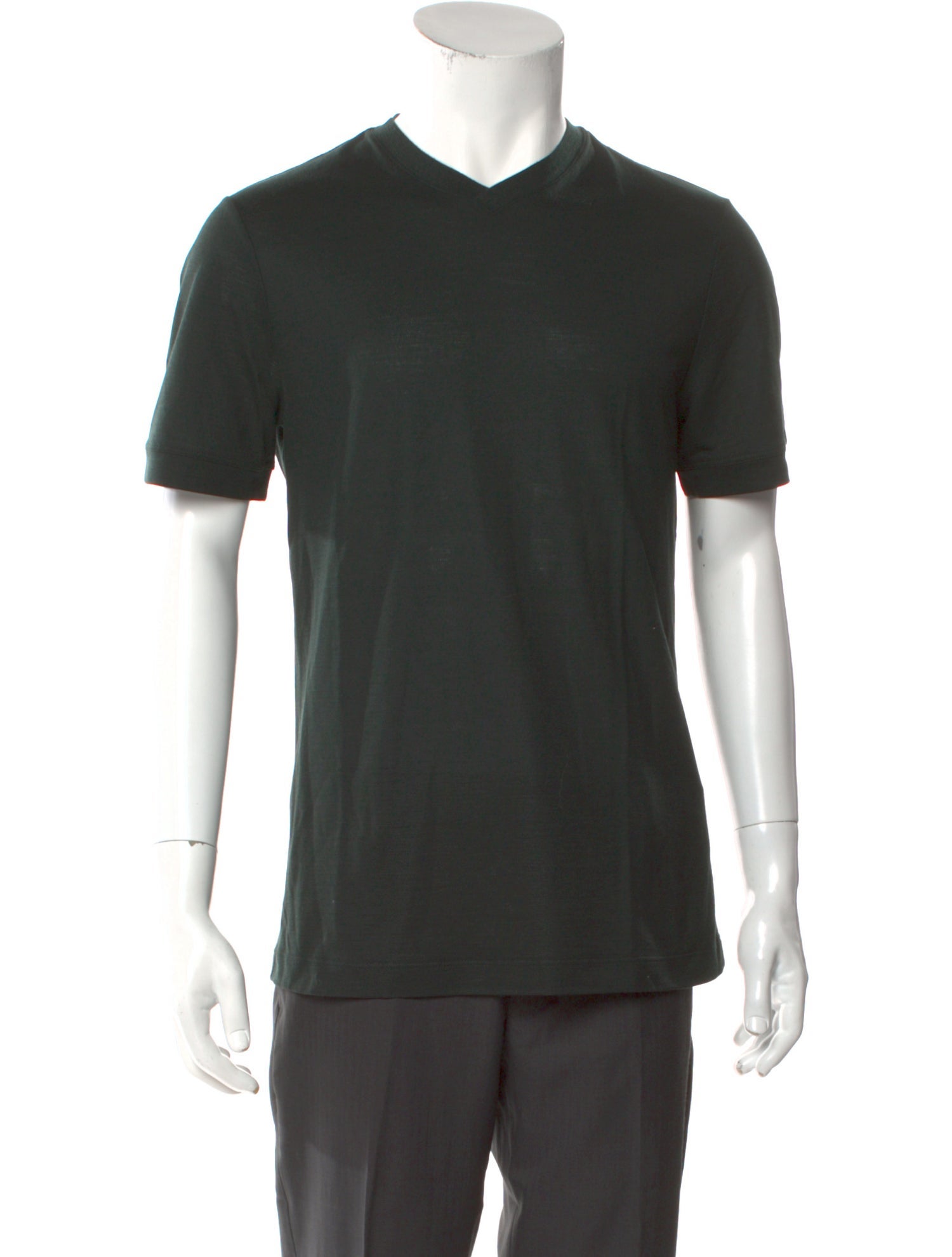 Giorgio Armani Virgin Wool V-Neck T-Shirt