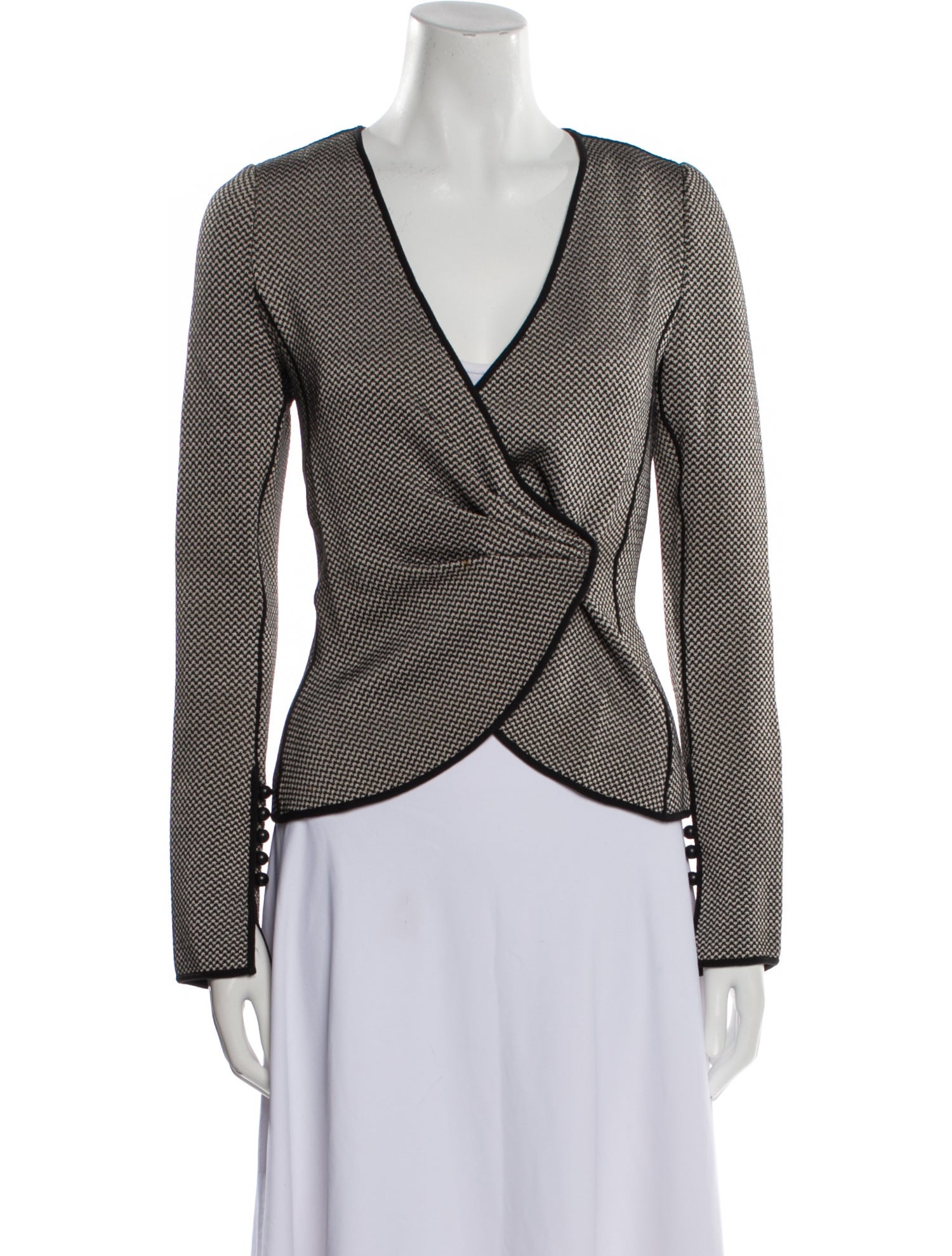 Giorgio Armani Virgin Wool Printed Jacket