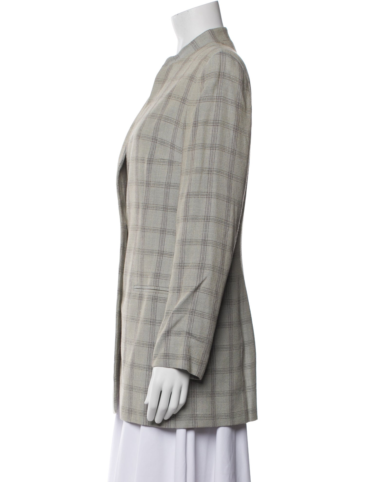 Giorgio Armani Plaid Print Jacket