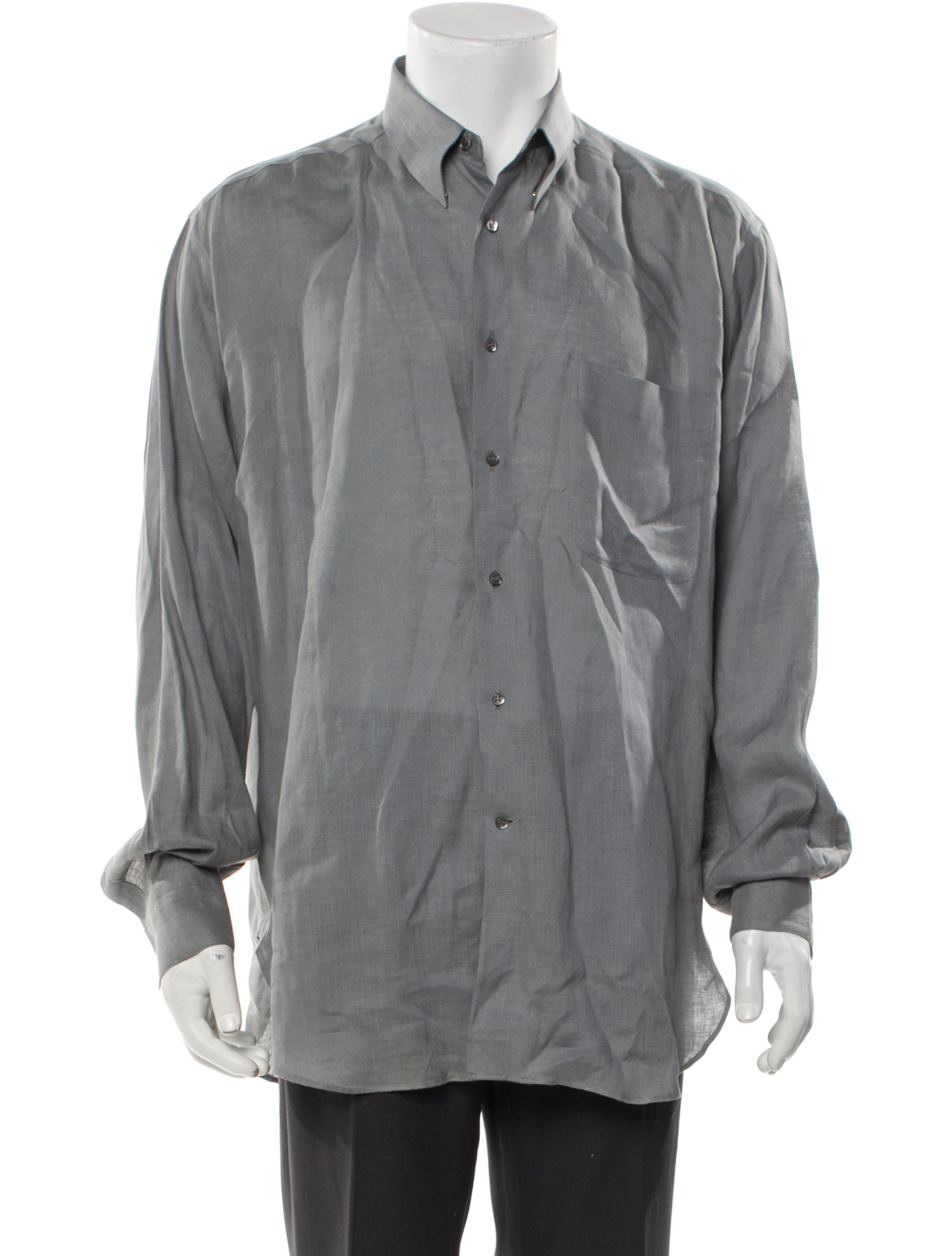 Giorgio Armani Linen Long Sleeve Shirt