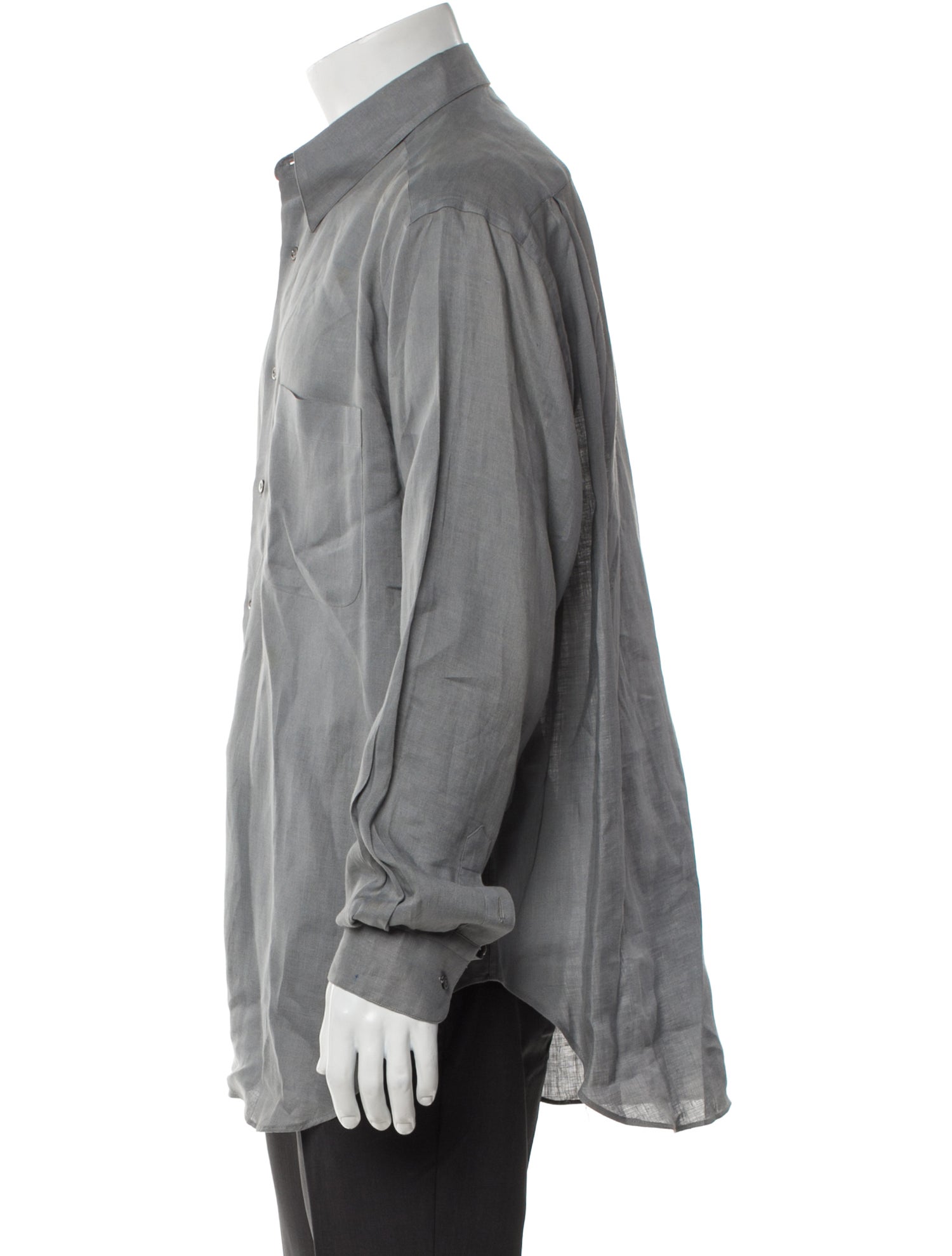 Giorgio Armani Linen Long Sleeve Shirt