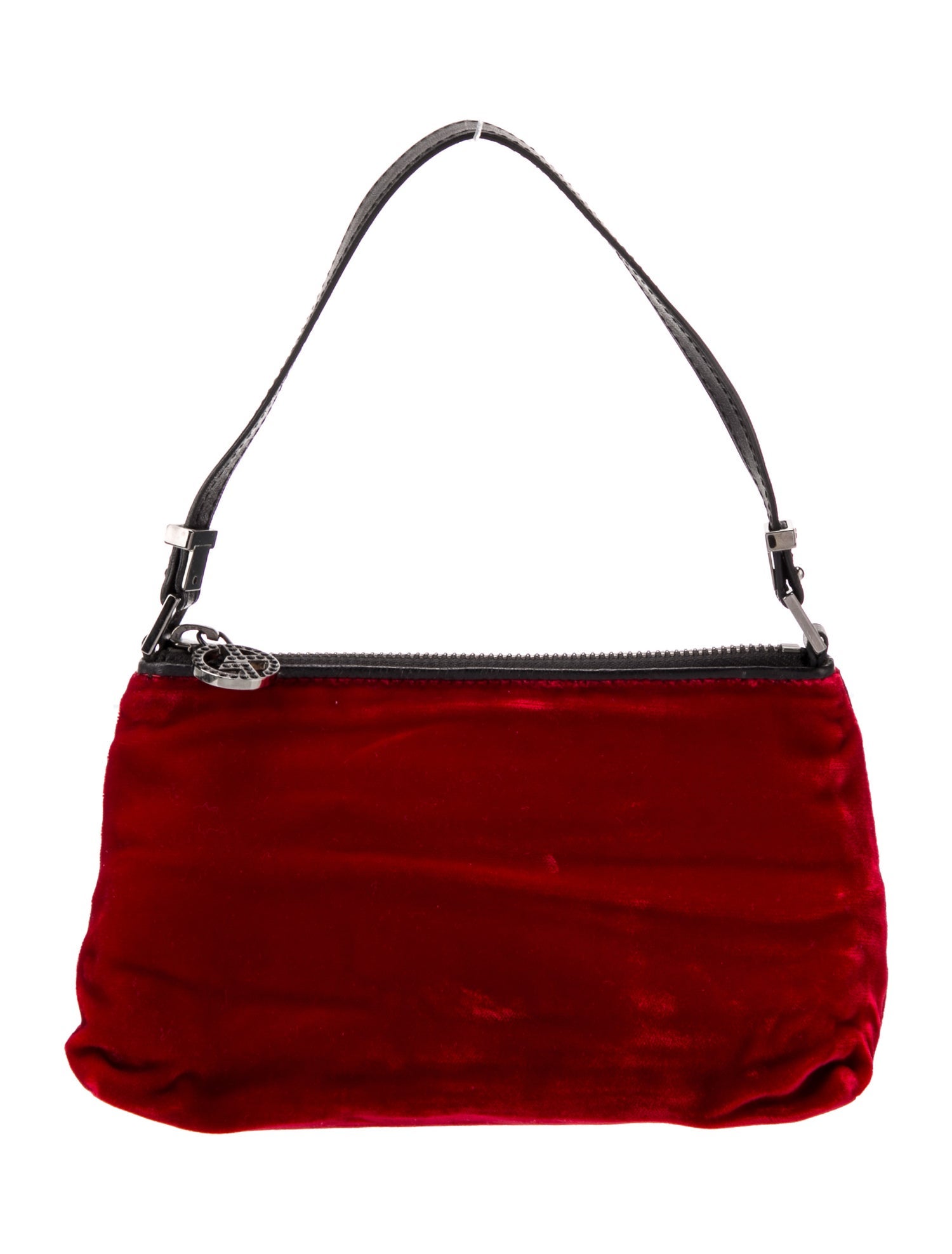Giorgio Armani Velvet Top Handle Bag
