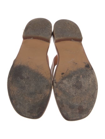 Giorgio Armani Leather Slides