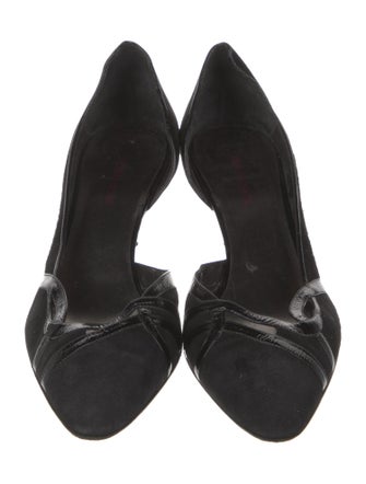 Giorgio Armani Suede D'Orsay Pumps