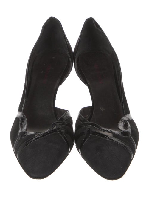 Giorgio Armani Suede D'Orsay Pumps