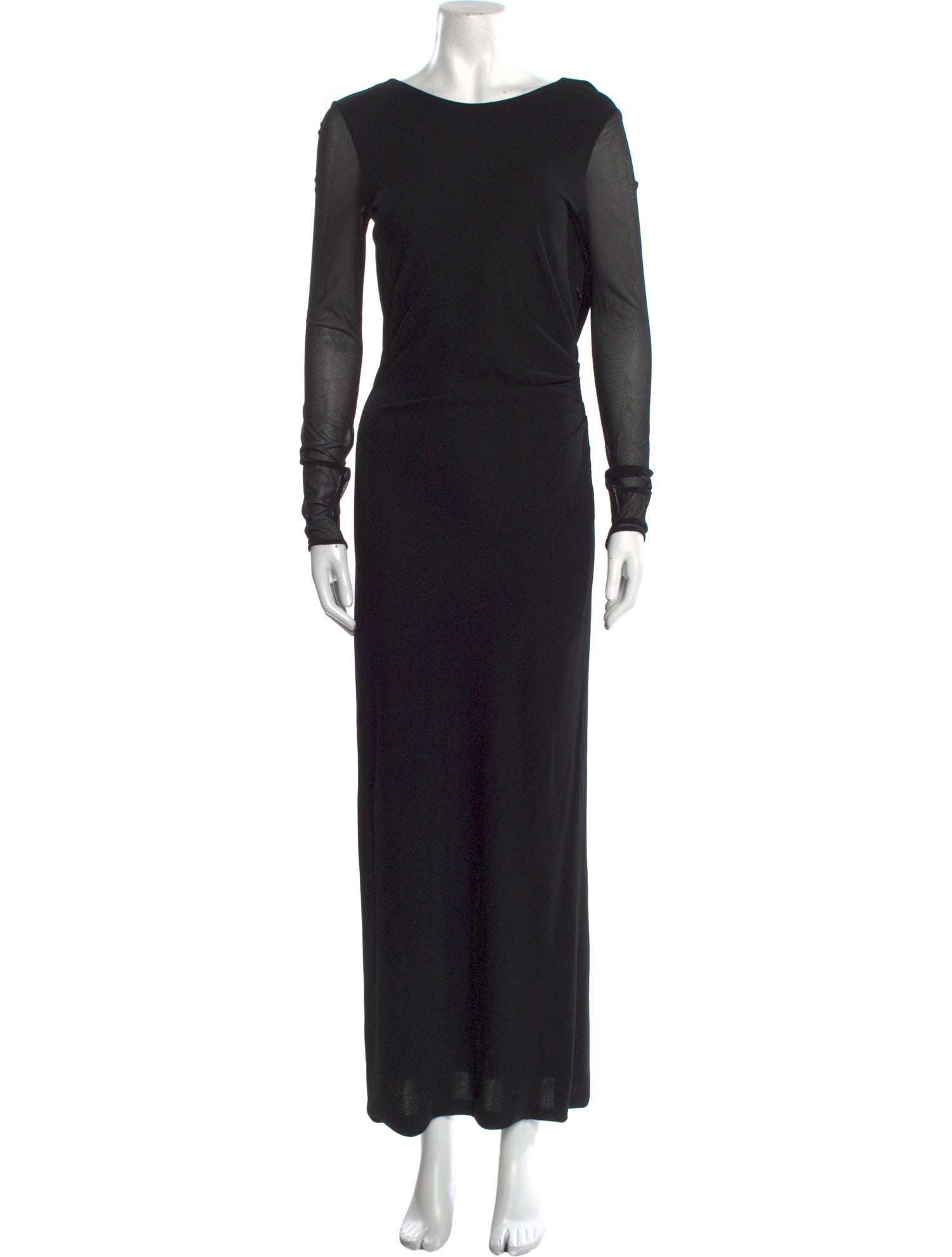 Giorgio Armani Bateau Neckline Midi Length Dress