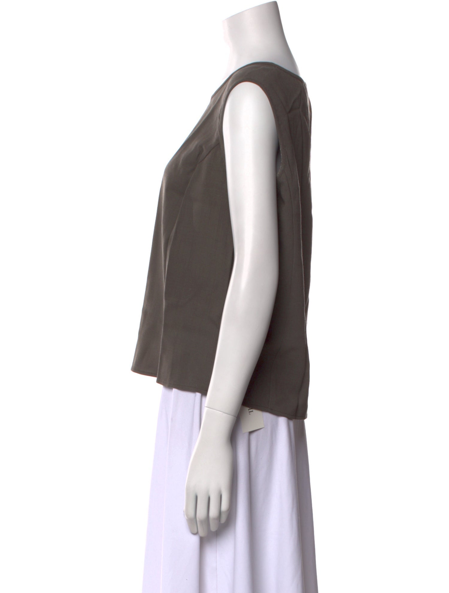 Giorgio Armani Virgin Wool Scoop Neck Top