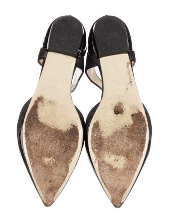 Giorgio Armani Suede Cutout Accent Mules