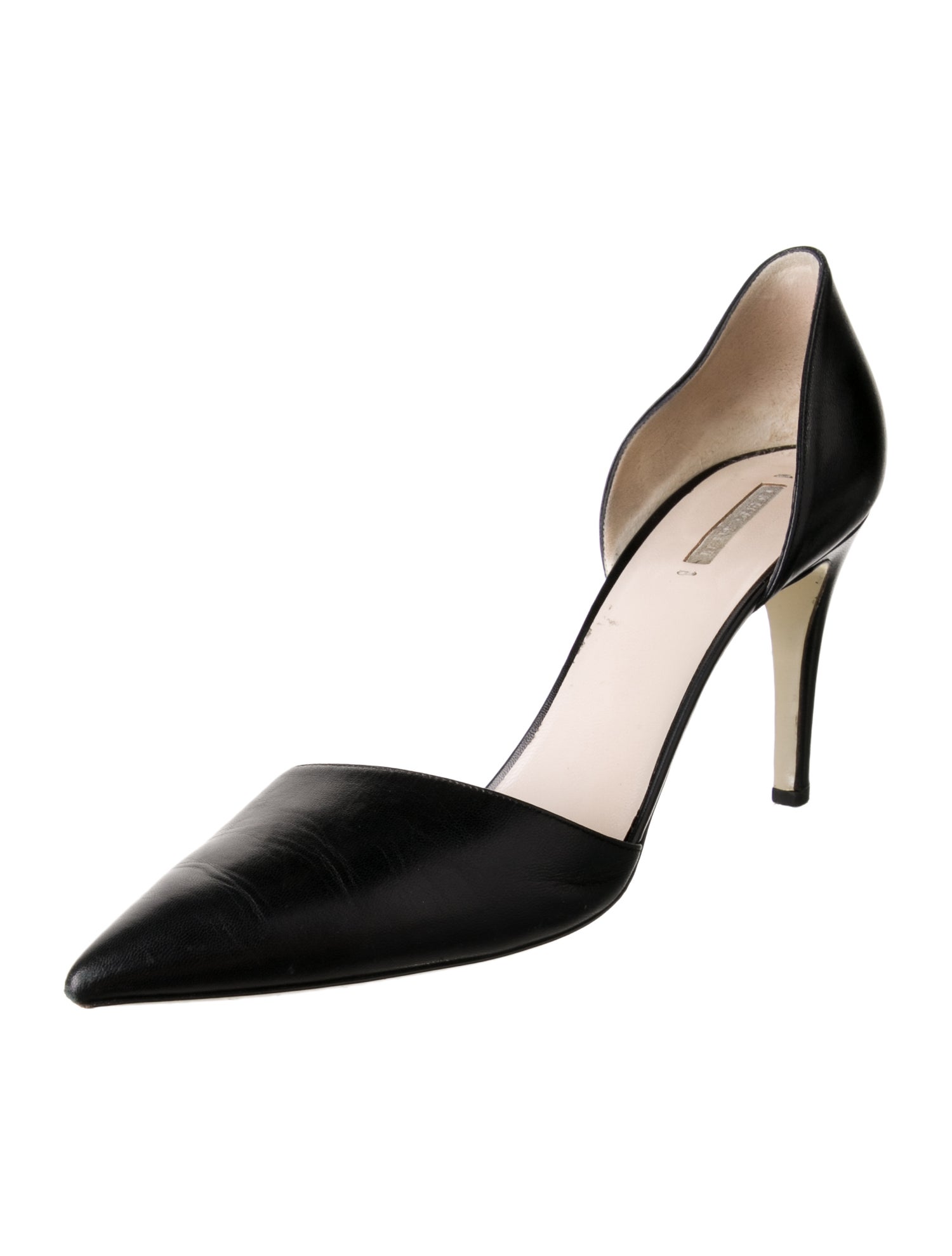 Giorgio Armani Satin D'Orsay Pumps