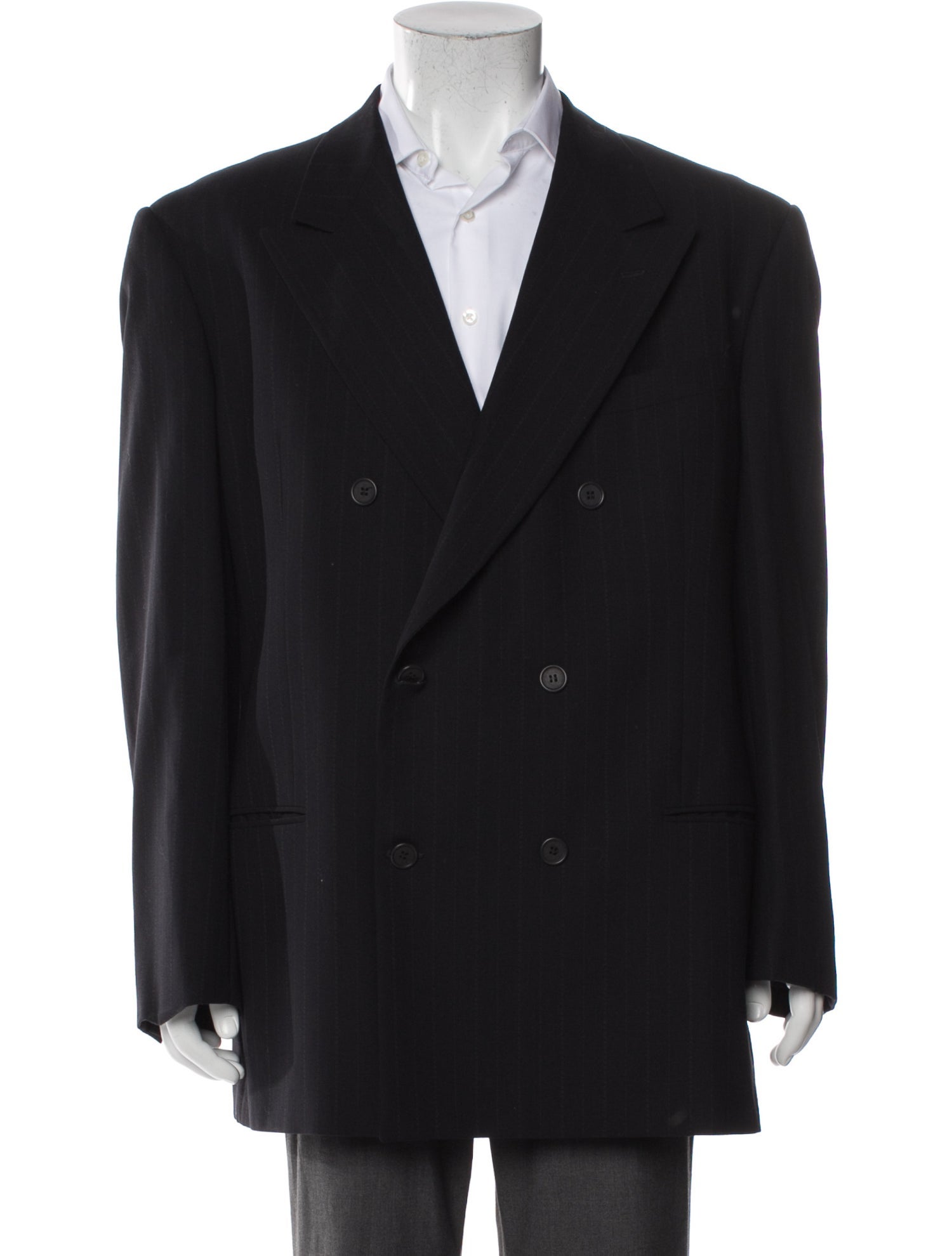 Giorgio Armani Virgin Wool Peacoat