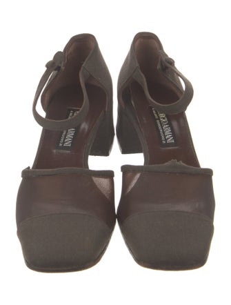 Giorgio Armani Canvas D'Orsay Pumps