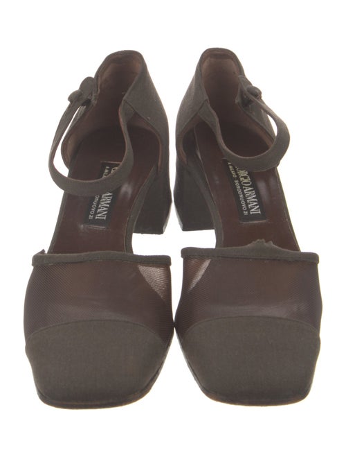 Giorgio Armani Canvas D'Orsay Pumps