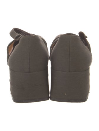 Giorgio Armani Canvas D'Orsay Pumps