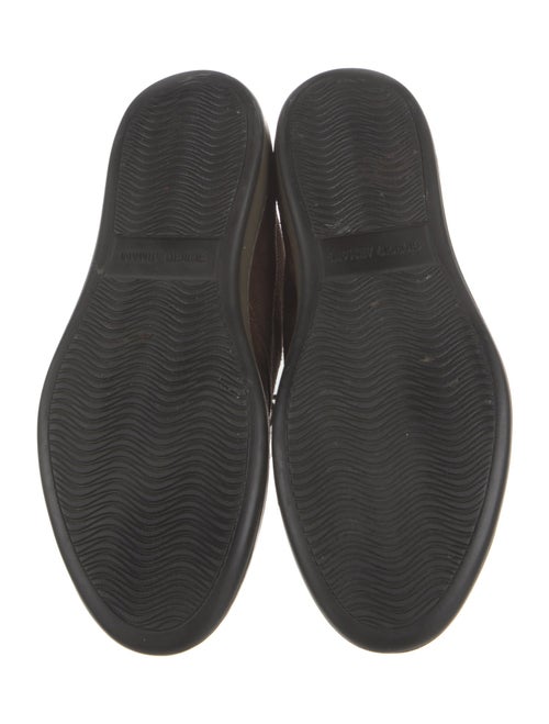 Giorgio Armani Suede Lasercut Accents Sneakers