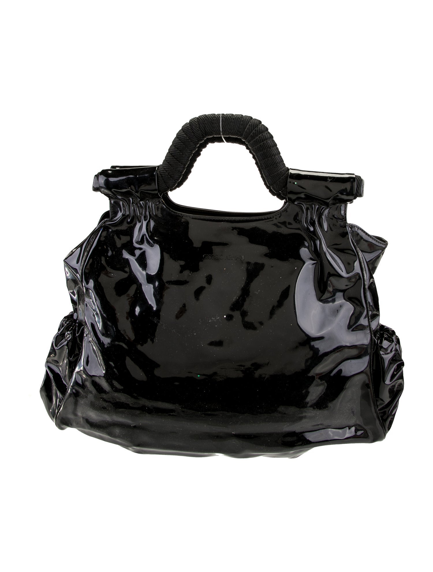 Giorgio Armani Patent Leather Hobo