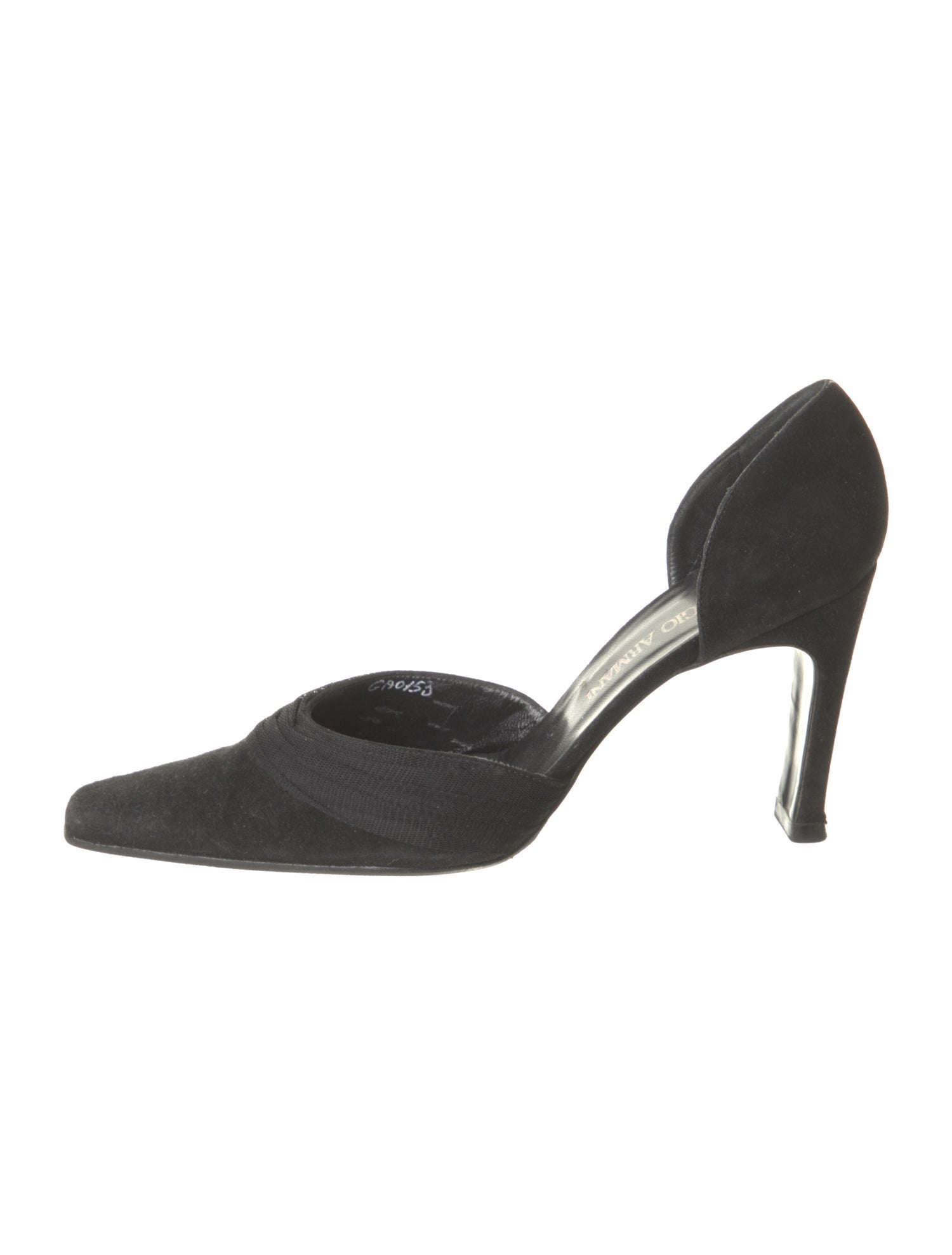 Giorgio Armani Suede D'Orsay Pumps