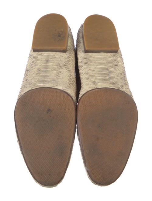 Giorgio Armani Snakeskin Animal Print Loafers