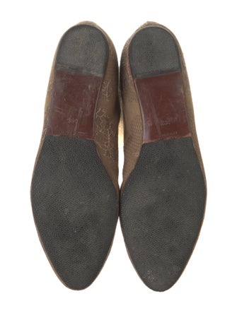 Giorgio Armani Suede Embroidered Accent Boots