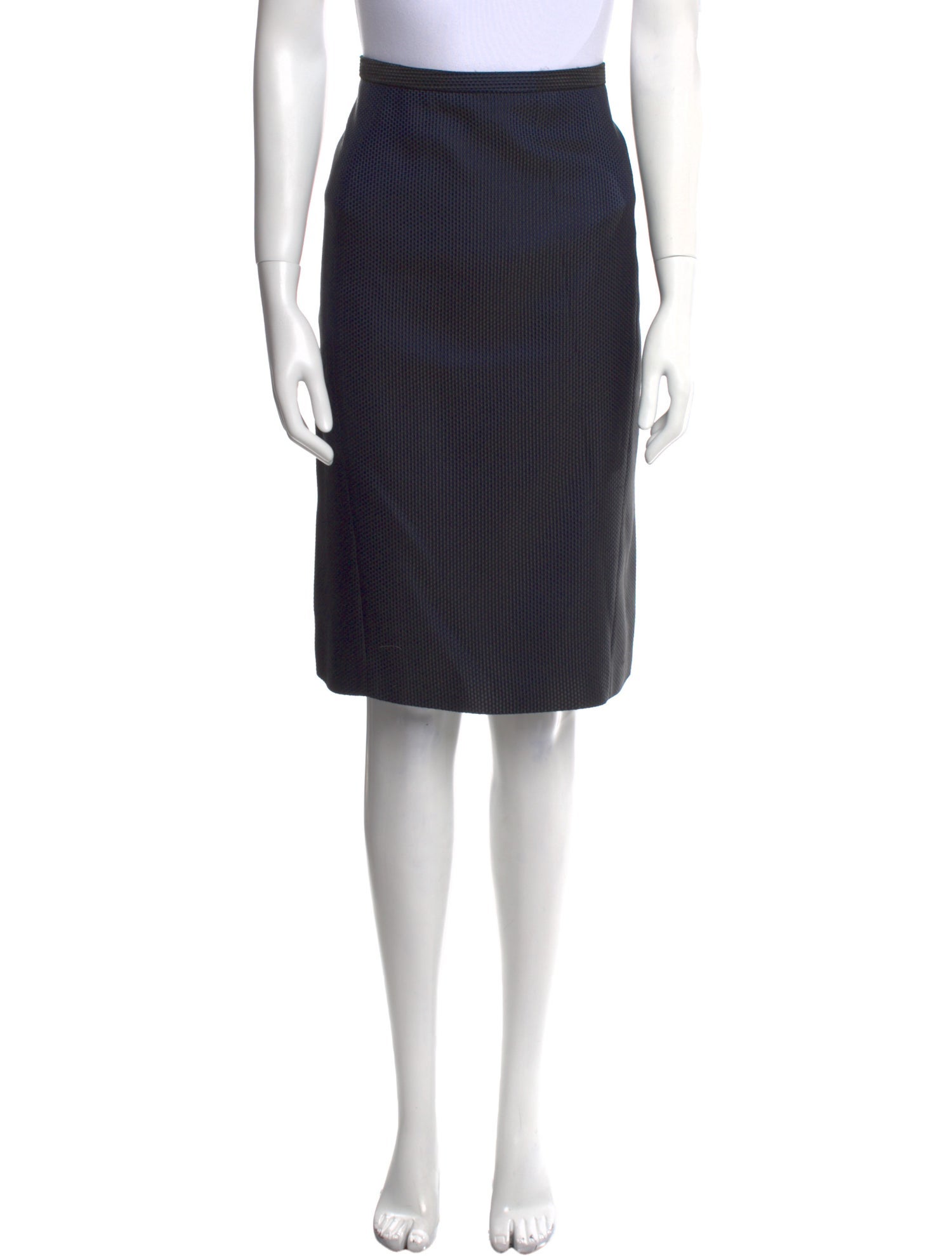 Giorgio Armani Pleated Accents Knee-Length Skirt