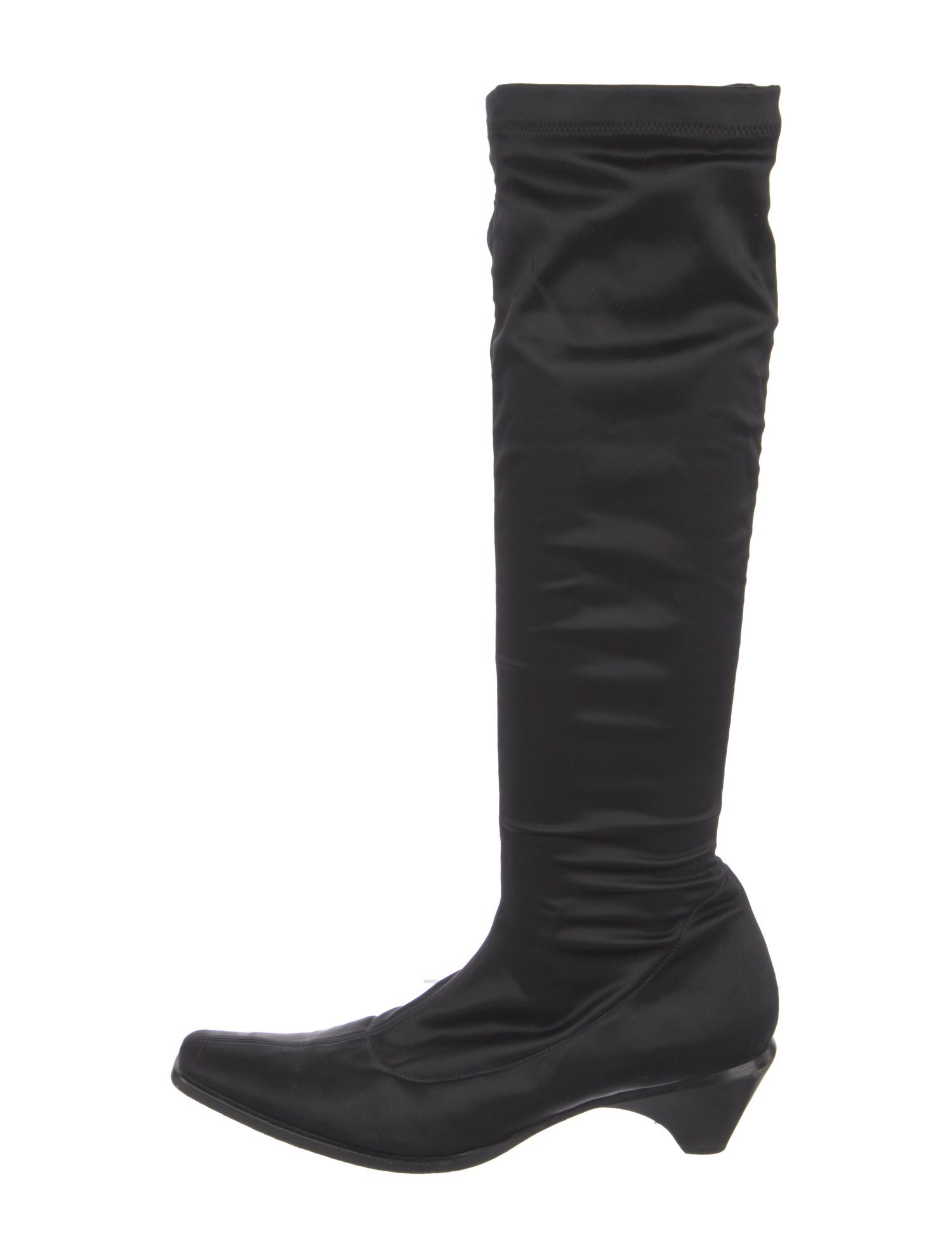 Giorgio Armani Satin Sock Boots