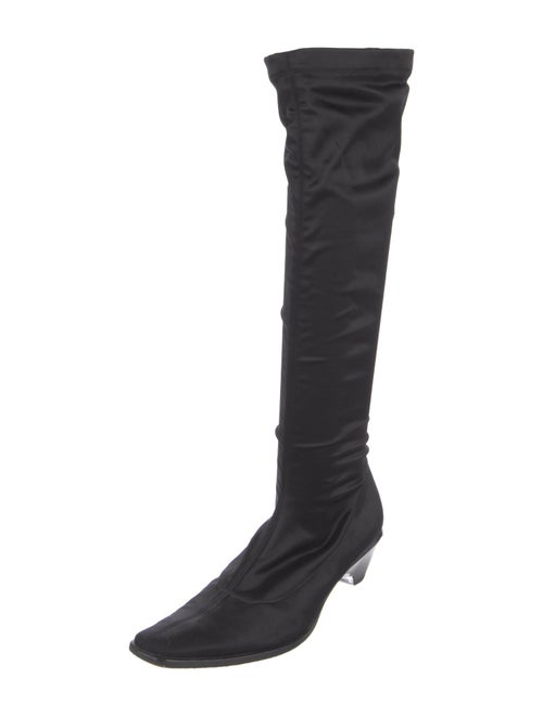 Giorgio Armani Satin Sock Boots