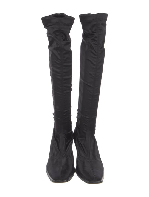 Giorgio Armani Satin Sock Boots