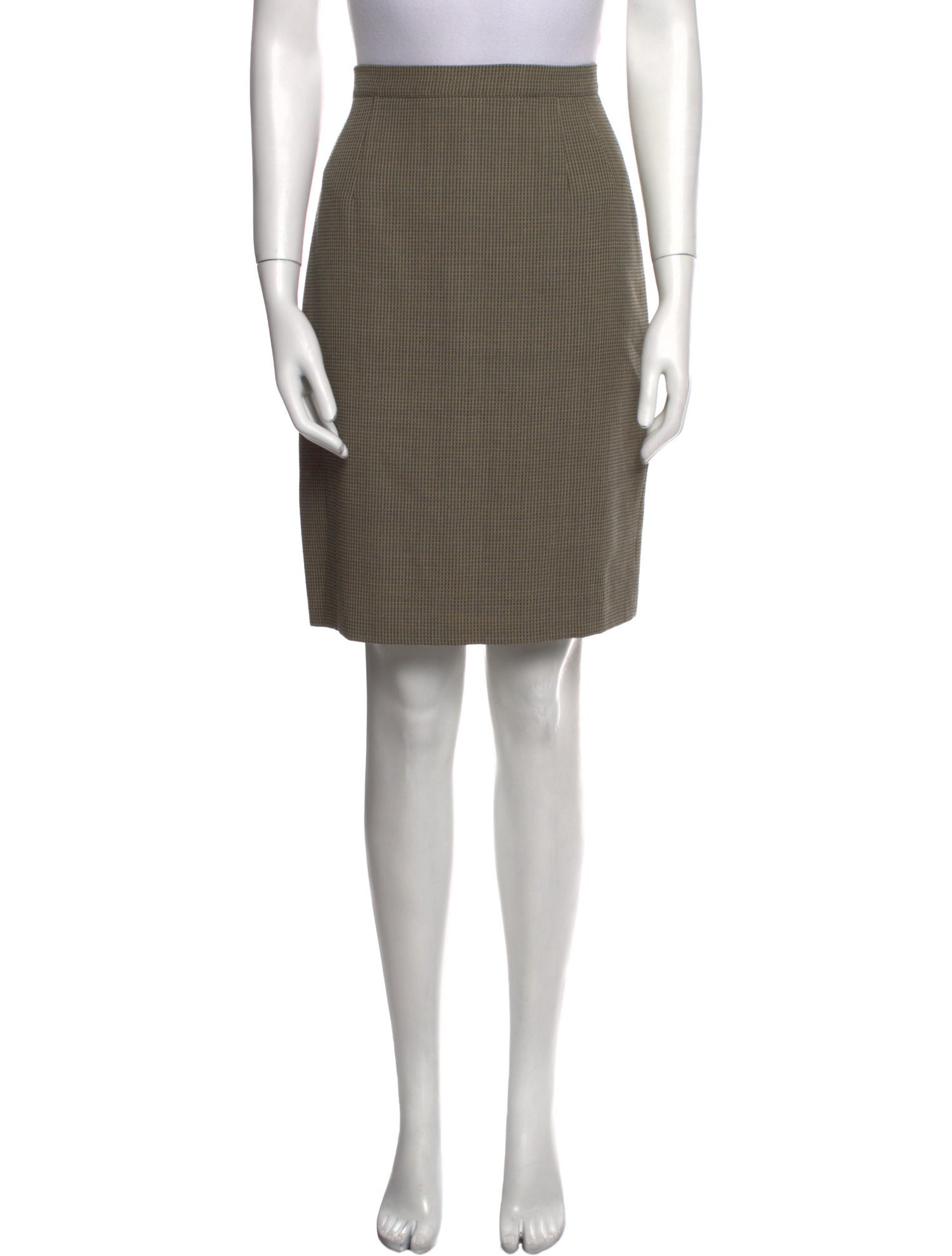 Giorgio Armani Pleated Accents Knee-Length Skirt