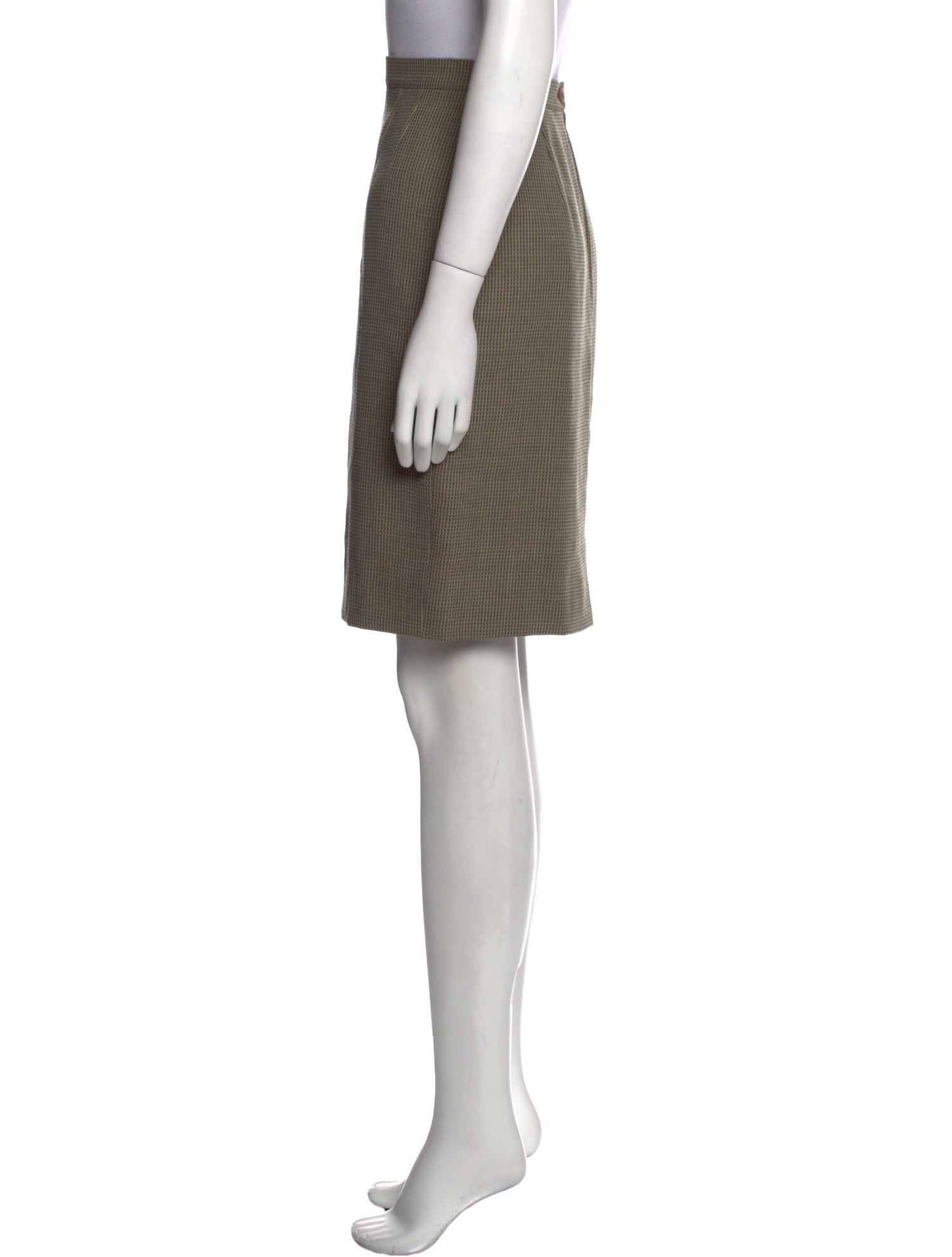 Giorgio Armani Pleated Accents Knee-Length Skirt