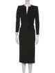 Giorgio Armani V-Neck Midi Length Dress