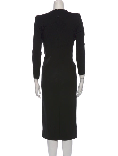 Giorgio Armani V-Neck Midi Length Dress