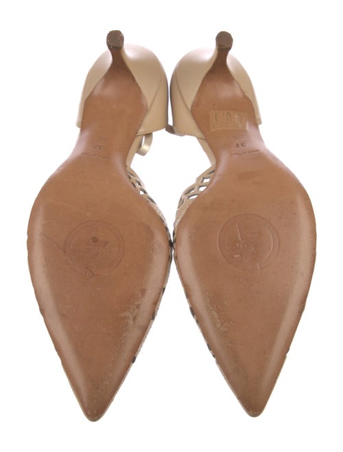 Giorgio Armani Leather D'Orsay Flats