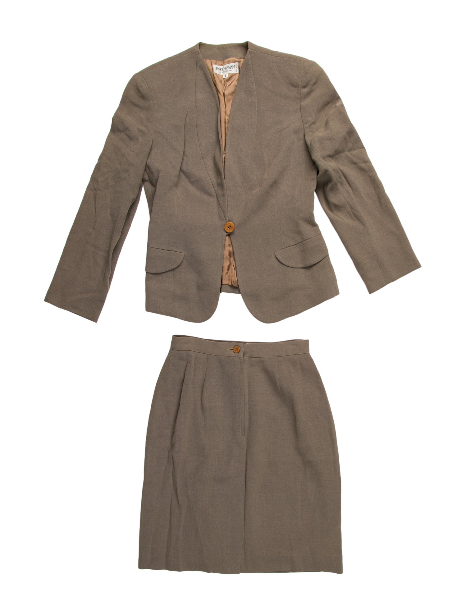 Giorgio Armani Wool Skirt Suit