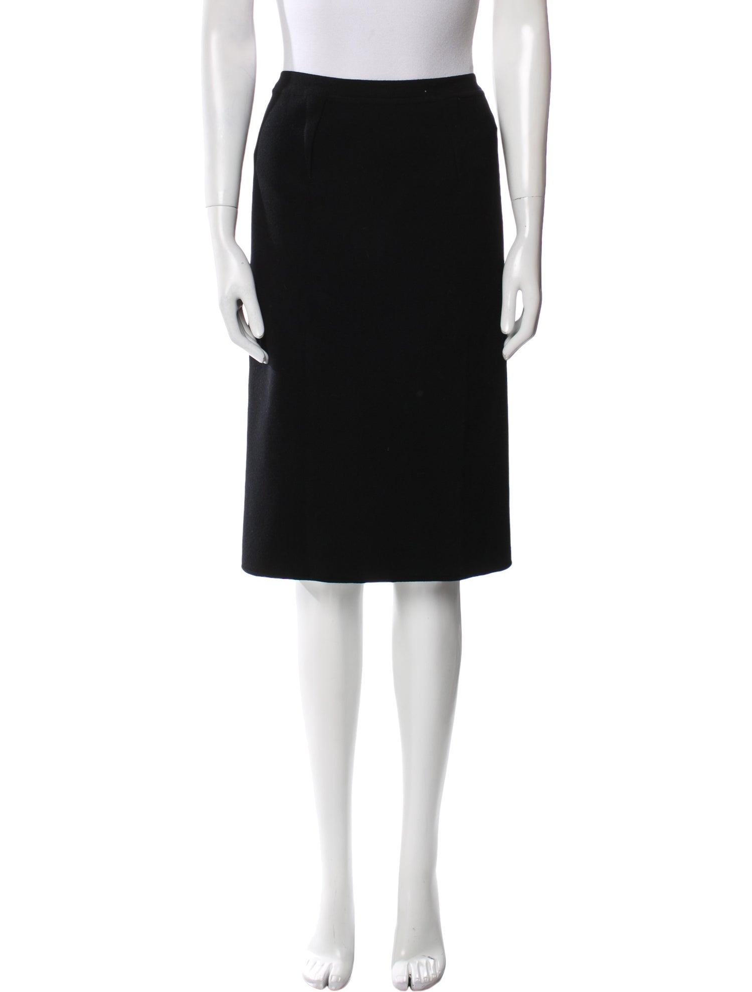 Giorgio Armani Virgin Wool Knee-Length Skirt