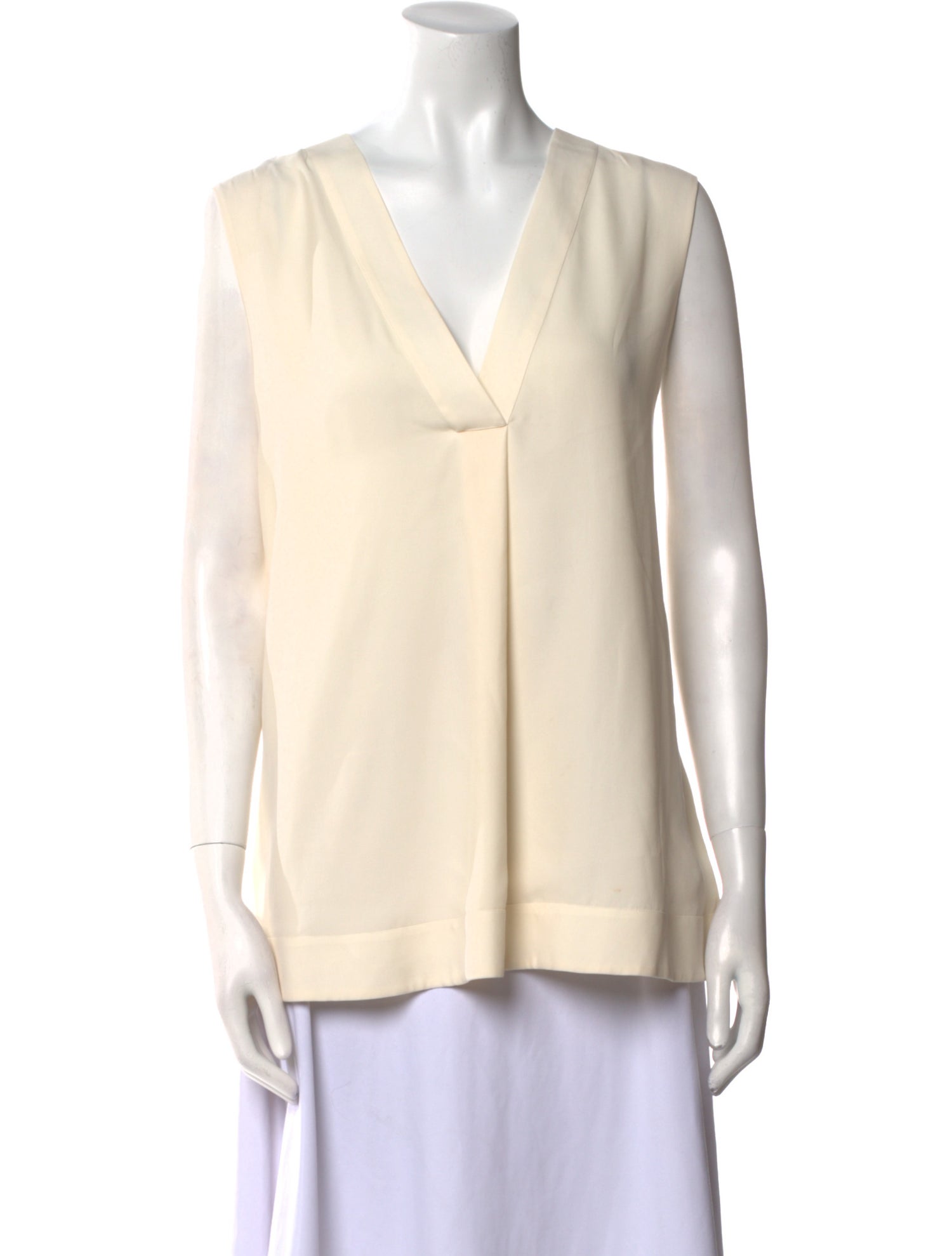 Giorgio Armani Silk V-Neck Top