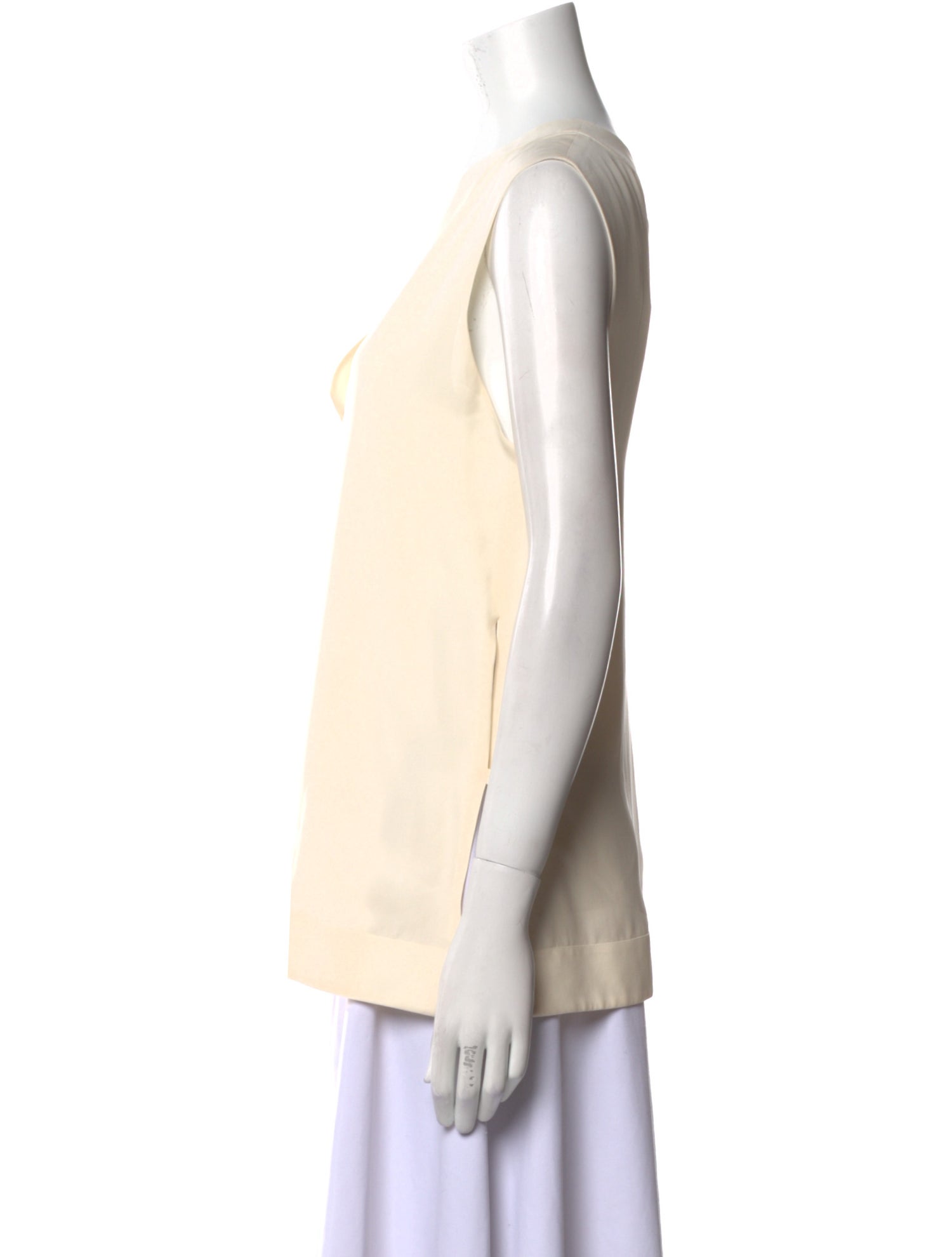 Giorgio Armani Silk V-Neck Top